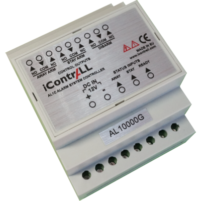 iContrALL AL1C - 1 csatornás riasztó vezérlő, DIN sínre szerelhető